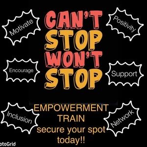 CAN’T STOP WON’T STOP 2/13 6p-8p EST EMPOWERMENT TRAIN! Conductor @cooky2956.